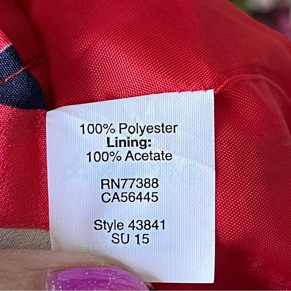 •J Crew Factory• Red Hibiscus Seaside Floral Dress - Size 10 - Picture 10 of 11